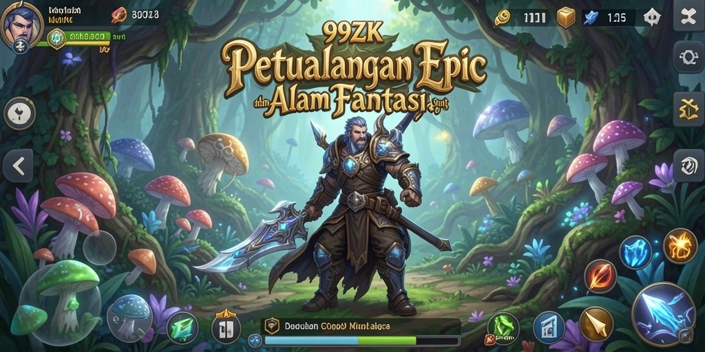 Tampilan gameplay epik dari 99ZK dengan aksi pertempuran menarik.