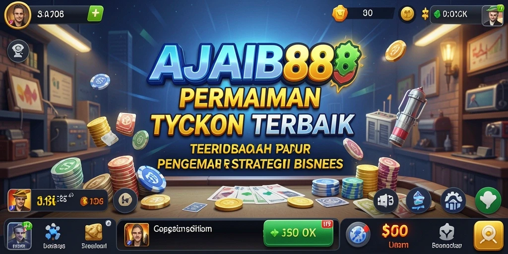 Tampilan gameplay menarik dari AJAIB88 yang menggambarkan simulasi usaha.