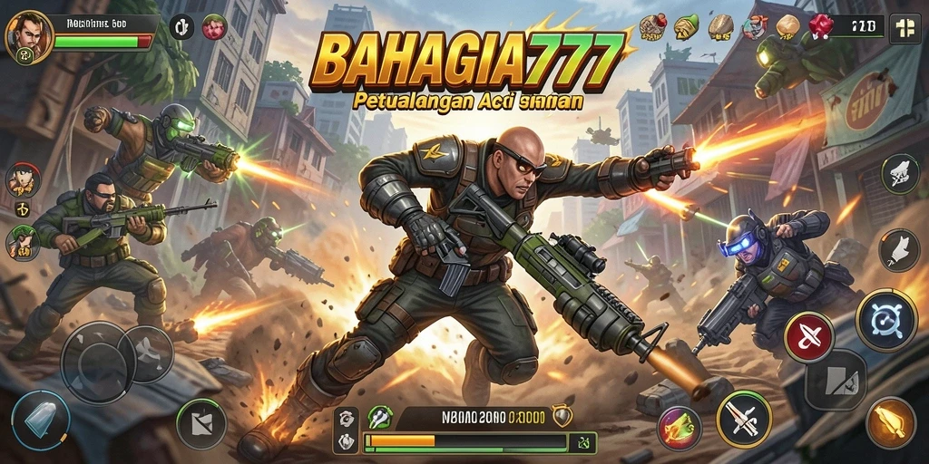 Tampilan gameplay seru dalam BAHAGIA777 yang menantang.