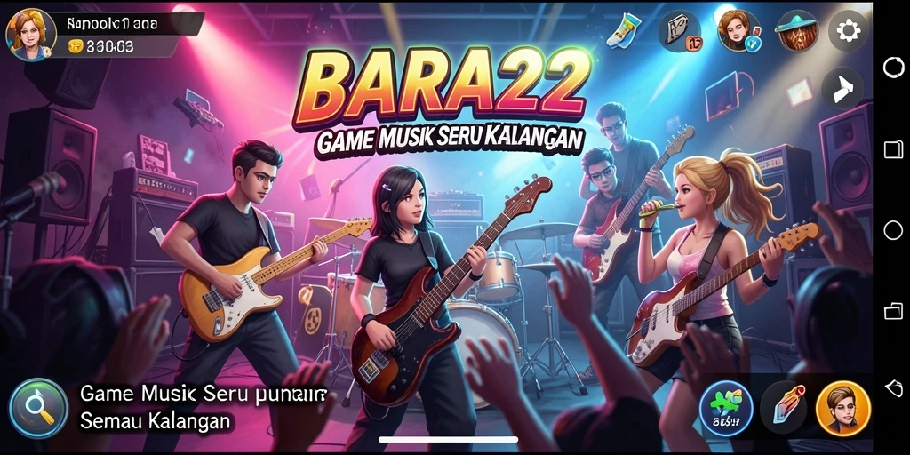 Tampilan gameplay BARA22 yang mengasyikkan dan interaktif.