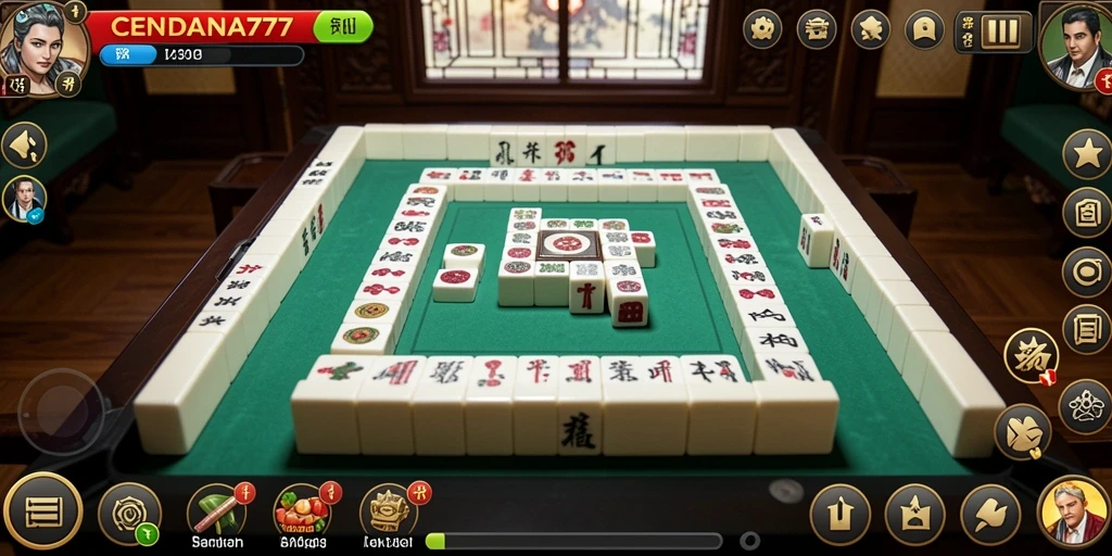 Tampilan gameplay seru Mahjong di CENDANA777.
