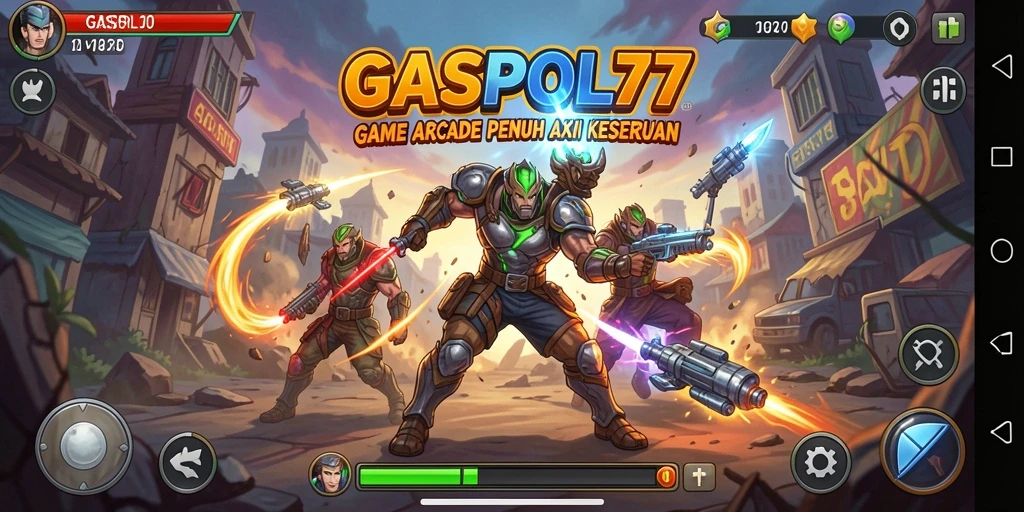 Screenshot menampilkan aksi seru dalam gameplay GASPOL77.