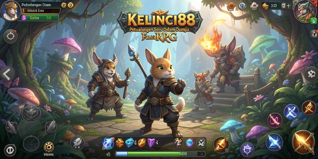 Tangkapan layar KELINCI88 mendemonstrasikan grafik fantastis dan pertarungan yang seru.