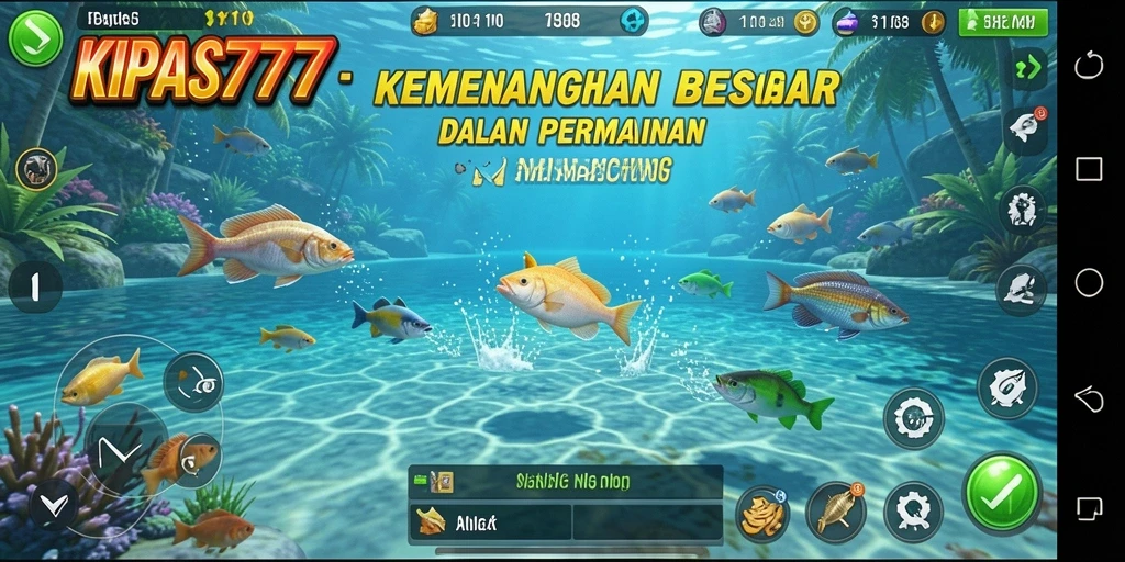 Screenshot gameplay memancing di KIPAS777 yang menampilkan aksi seru.