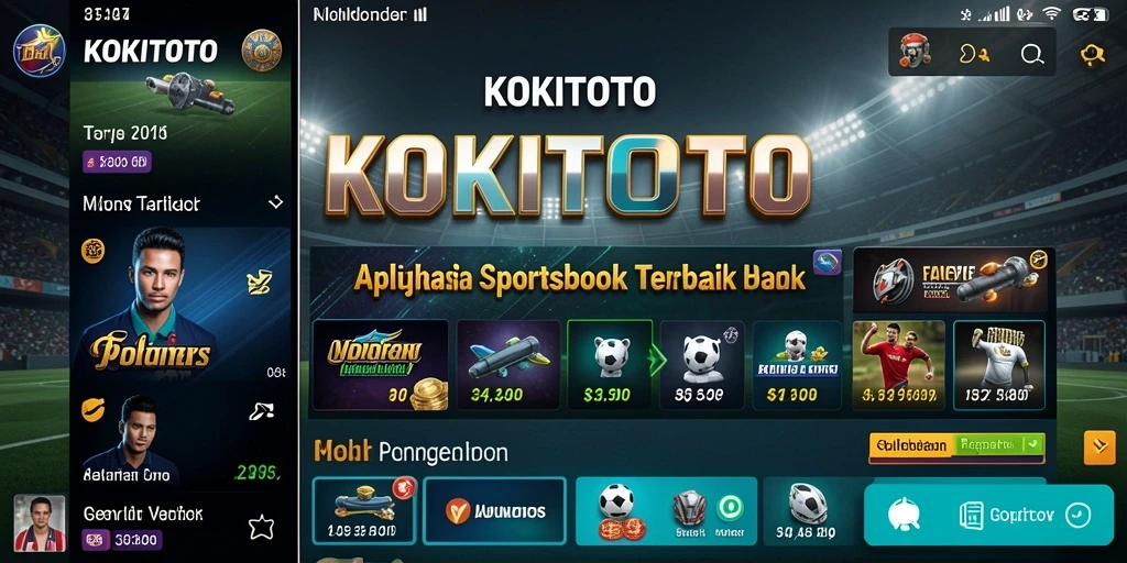 Screenshot KOKITOTO menampilkan antarmuka taruhan yang menarik dan informatif.