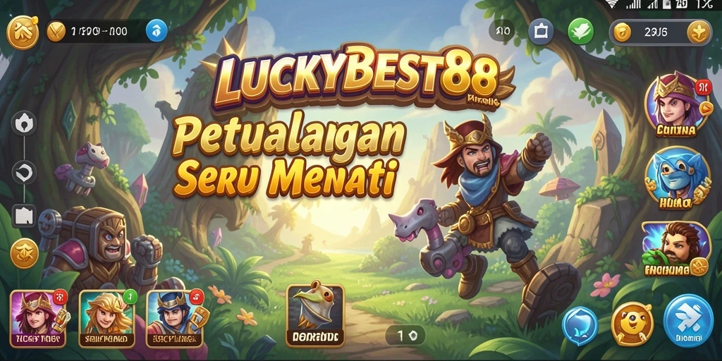 Screenshot gameplay menarik dari LUCKYBEST88 yang menunjukkan aksi petualangan.
