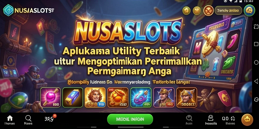 Tampilan antarmuka NUSASLOTS yang sederhana dan intuitif.