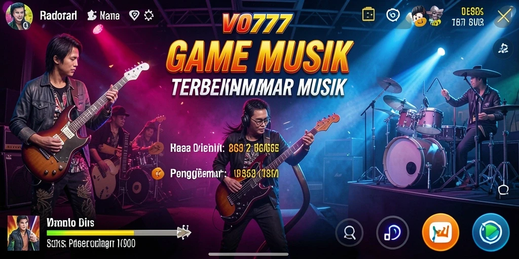 Tampilan menarik dari gameplay VO777 yang menampilkan tantangan musik.