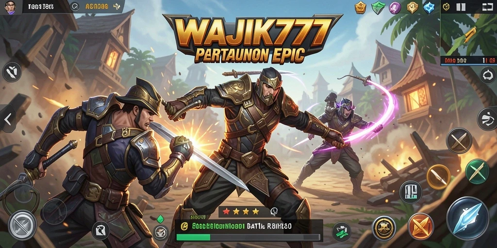 Tampilan menarik dari gameplay WAJIK777 dalam pertarungan Battle Royale.